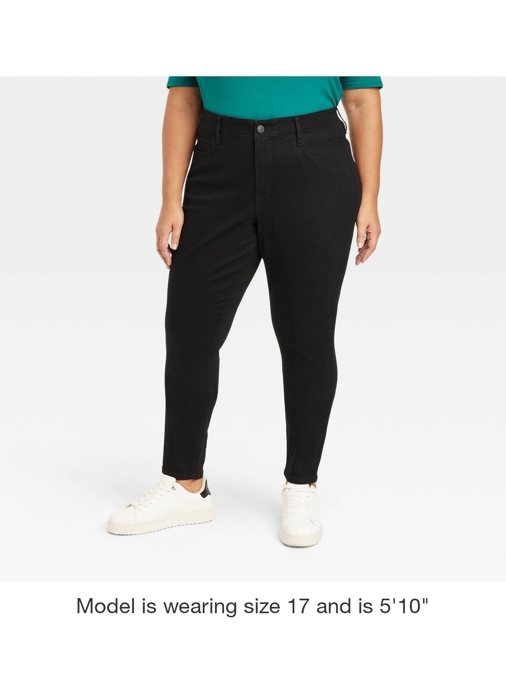NWT Ava & Viv Plus Black Skinny Jeans Size 26